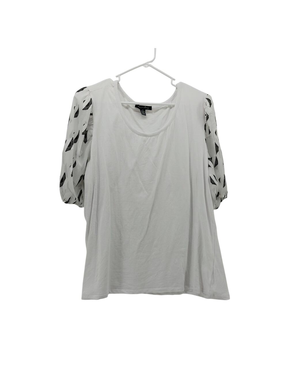 A Love Story Women's Plus Size 3X White Shirt Short Sleeve